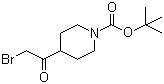CAS # 301221-79-4, tert-Butyl 4-(bromoacetyl)piperidine-1-carboxylate, 4-(2-Bromoacetyl)-1-piperidinecarboxylic acid 1,1-dimethylethyl ester, tert-Butyl 4-(2-bromoacetyl)piperidine-1-carboxylate