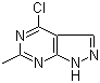 CAS # 30129-53-4, 4-Chloro-6-methyl-1H-pyrazolo[3,4-d]pyrimidine