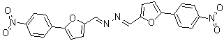 structure of CAS# 301359-05-7, 5-(4-硝基苯基)-2-呋喃甲醛[[5-(4-硝基苯基)-2-呋喃基]亚甲基]腙