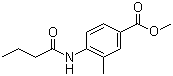 structure of CAS# 301533-59-5, 3-甲基-4-正丁酰胺基苯甲酸甲酯