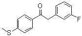 CAS # 301699-27-4, 2-(3-Fluorophenyl)-1-[4-(methylthio)phenyl]ethanone