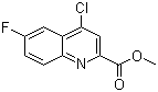 4-氯-6-氟喹啉-2-甲酸甲酯分子结构 (CAS 301823-61-0)