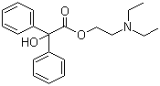 CAS # 302-40-9, Benactyzine, 2-Diethylaminoethyl 2-hydroxy-2,2-diphenyl-acetate