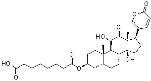 CAS 登录号：30219-16-0, 沙蟾毒精 3-辛二酸单酯