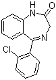 CAS 登录号：3022-68-2, 1,3-二氢-5-(2-氯苯基)-2H-1,4-苯并二氮杂卓-2-酮