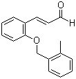 (2E)-3-[2-[(2-甲基苯基)甲氧基]苯基]-2-丙烯醛分子结构 (CAS 302356-18-9)