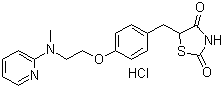 structure of CAS# 302543-62-0, Rosiglitazone hydrochloride