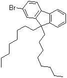 structure of CAS# 302554-80-9, 2-Bromo-9,9-dioctylfluorene