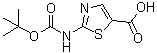 structure of CAS# 302964-02-9, 2-(叔丁氧羰基氨基)噻唑-5-羧酸