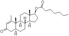 structure of CAS# 303-42-4, 美替诺龙庚酸酯