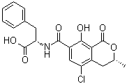 苯丙氨酸-赭曲霉毒素A分子结构 (CAS 303-47-9)