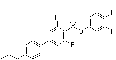 3,5-二氟-4'-丙基-4-((3,4,5-三氟苯氧基)二氟甲基)联苯分子结构 (CAS 303186-20-1)