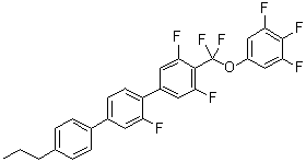 4-[二氟(3,4,5-三氟苯氧基)甲基]-2',3,5-三氟-4''-丙基-1,1':4',1''-三联苯分子结构 (CAS 303186-36-9)