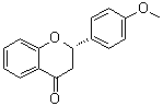 structure of CAS# 3034-08-0, (2S)-2,3-二氢-2-(4-甲氧基苯基)-4H-1-苯并吡喃-4-酮