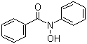 N-苯甲酰苯基羟胺分子结构 (CAS 304-88-1)