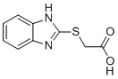 CAS # 3042-00-0, (2-Benzimidazolylthio)-acetic acid, 2-(1H-benzimidazol-2-ylsulfanyl)acetic acid