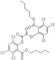 structure of CAS# 30431-54-0, Bis(2,4,5-trichloro-6-carbopentoxyphenyl) oxalate