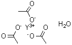 structure of CAS# 304675-69-2, Acetic acid yttrium salt monohydrate