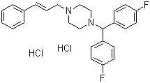 盐酸氟桂利嗪分子结构 (CAS 30484-77-6)