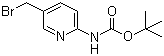 structure of CAS# 304873-96-9, (5-溴甲基吡啶-2-基)氨基甲酸叔丁酯