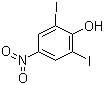 structure of CAS# 305-85-1, 2,6-二碘-4-硝基苯酚