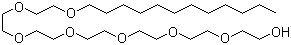 十二烷基七聚乙二醇醚分子结构 (CAS 3055-97-8)