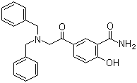 structure of CAS# 30566-92-8, 5-(N,N-Dibenzylglycyl)salicylamide