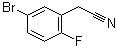 5-溴-2-氟苯乙腈分子结构 (CAS 305800-60-6)