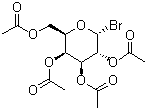structure of CAS# 3068-32-4, 2,3,4,6-Tetra-O-acetyl-alpha-D-galactopyranosyl bromide