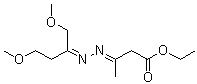 CAS # 30692-37-6, 3-[2-[3-Methoxy-1-(methoxymethyl)propylidene]hydrazinylidene]butanoic acid ethyl ester