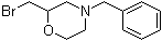 2-(溴甲基)-4-苄基吗啉分子结构 (CAS 306935-00-2)