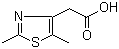 structure of CAS# 306937-38-2, 2-(2,5-Dimethyl-1,3-thiazol-4-yl)acetic acid