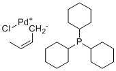 [(1,2,3-eta)-2-丁烯基]氯(三环己基膦)钯分子结构 (CAS 307494-95-7)