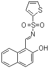 N-[(2-羟基-1-萘基)亚甲基]-2-噻吩磺酰胺分子结构 (CAS 307543-71-1)