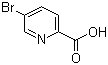 5-溴-2-吡啶羧酸分子结构 (CAS 30766-11-1)