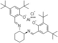 (1S,2S)-(+)-1,2-环己二胺双(3,5-二叔丁基亚水杨基)氯化铝分子结构 (CAS 307926-51-8)