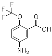 5-氨基-2-(三氟甲氧基)苯甲酸分子结构 (CAS 307989-56-6)