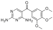 5-(3,4,5-三甲氧基苯甲酰基)-2,4-嘧啶二胺分子结构 (CAS 30806-86-1)