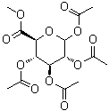 structure of CAS# 3082-96-0, D-吡喃葡萄糖醛酸甲酯 1,2,3,4-四乙酸酯