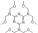 structure of CAS# 3089-11-0, N,N,N',N',N'',N''-Hexamethoxymethylmelamine