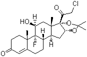 structure of CAS# 3093-35-4, Halcinonide