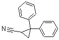 structure of CAS# 30932-41-3, 2,2-Diphenylcyclopropanecarbonitrile