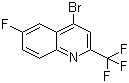 4-溴-6-氟-2-(三氟甲基)喹啉分子结构 (CAS 31009-33-3)