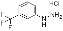 3-(Trifluoromethyl)phenylhydrazine hydrochloride molecular structure (CAS 3107-33-3)