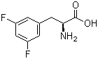 L-3,5-二氟苯丙氨酸分子结构 (CAS 31105-91-6)