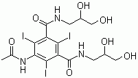 structure of CAS# 31127-80-7, 5-(乙酰氨基)-N,N'-双(2,3-二羟基丙基)-2,4,6-三碘-1,3-苯二甲酰胺