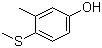 CAS 登录号：3120-74-9, 3-甲基-4-甲硫基苯酚, 对甲硫基间甲苯酚