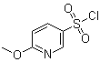 6-(甲氧基)-3-吡啶磺酰氯分子结构 (CAS 312300-42-8)