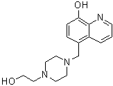 5-[[4-(2-羟基乙基)-1-哌嗪基]甲基]-8-喹啉醇分子结构 (CAS 312611-92-0)