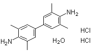 3,3',5,5'-四甲基-[1,1'-联苯]-4,4'-二胺二盐酸盐一水合物分子结构 (CAS 312693-82-6)